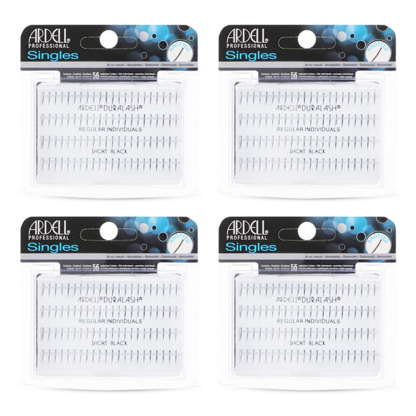 Ardell Regular Individual Lashes Diy Lash Clusters KnotFree Natural Single Eyelash Clusters 4 Pack