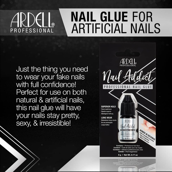 Ardell Professional Nail Addict Superior Hold Nail Glue LongLasting Adhesive For Fake 5G