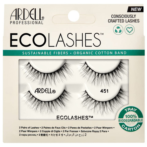 Ardell Eco Lashes Natural 451 Sustainable False Eyelashes Reusable Strip Vegan and