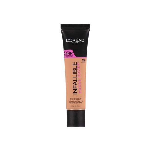 L'Oreal Infallible Total Cover Foundation, Sun Beige 1 oz