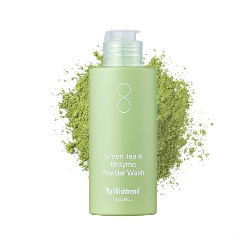 By Wishtrend Green Tea Powder Wash Korean Face Cleanser For Pore and Blackhead 3.88 Oz