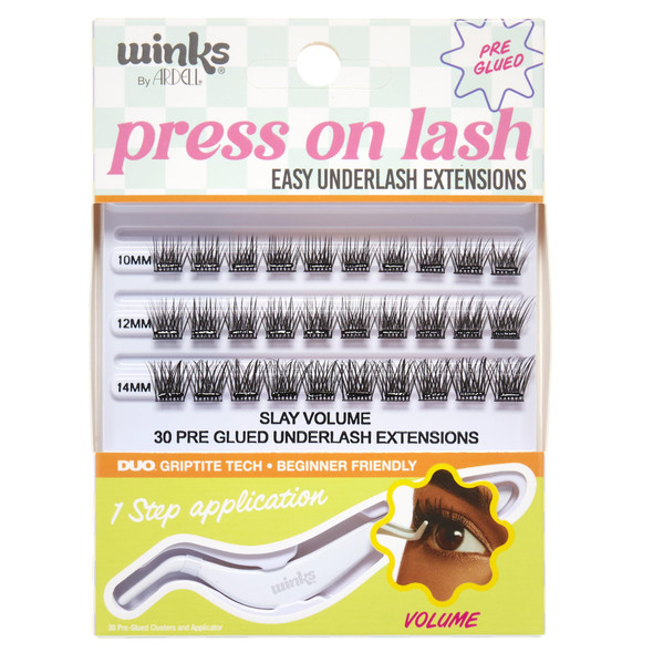 Ardell Winks Press On Eyelash Extensions Volume Diy Clusters 30 Individual Lashes 1 Pack