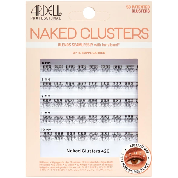 Ardell Clusters 421 50 Lash Clusters Natural Eyelash Cluster With Invisiband 1 Pack