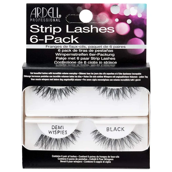 Ardell False Eyelashes Strip Lashes Natural 109 Black 6 Pairs Per Pack 2 Pack