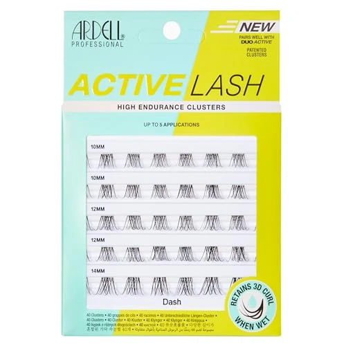 Ardell Active Lash Clusters Dash Waterproof Diy Eyelash Extensions MultiLength Individual Lashes 1 Pack