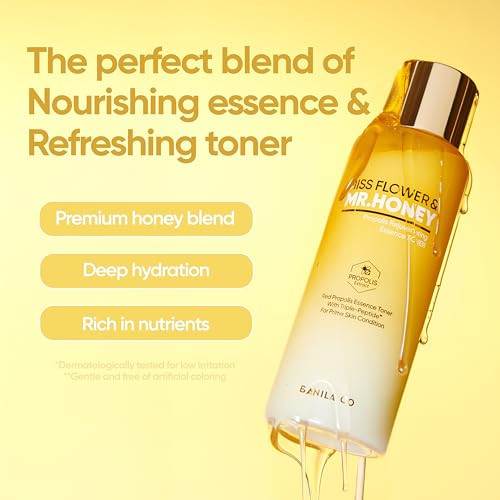 Banila Co Miss Flower and Mr Honey Propolis Rejuvenating Essence Toner Hydrating Toner 190Ml