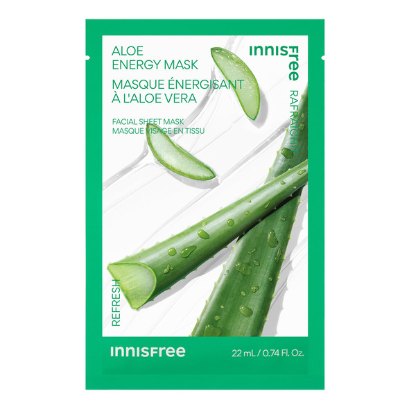 Innisfree Energy Mask Korean Sheet Mask With Hydrating Serum For Soothing Brightening