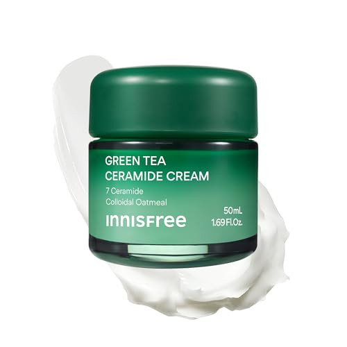 Innisfree Green Tea Ceramide Cream Hydrating Korean Rescue Cream For Acne And