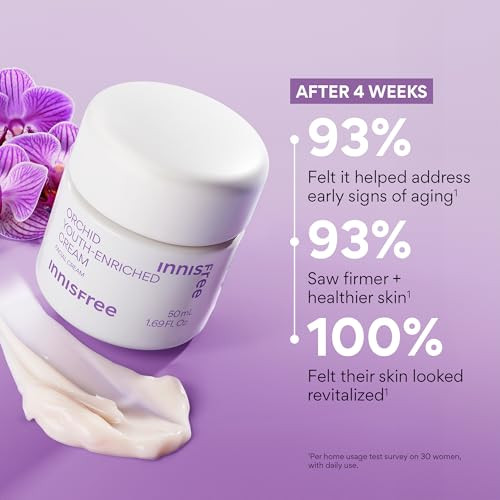 Innisfree Orchid Youth enriched Cream Korean Firming Face Moisturizer With Hyaluronic Acid