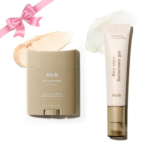 Abib Airy Sun Care Duo Broad Spectrum Duo SemiMatte Lightweight Sunscreen Set 2 Count