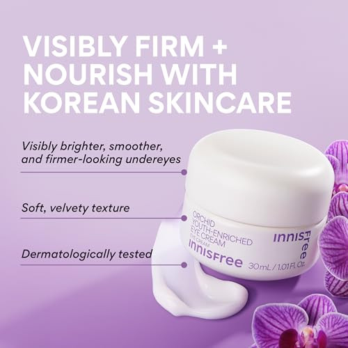 Innisfree Orchid YouthEnriched Eye Cream Korean Firming Eye Treatment To Smooth Fine