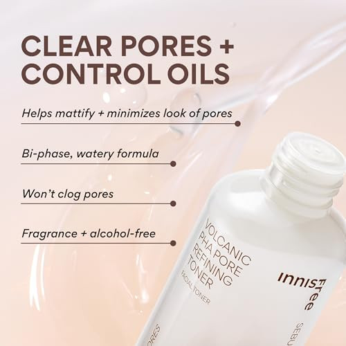 Innisfree Volcanic Pha Toner Korean Skincare With Aha And Bha Refines Texture