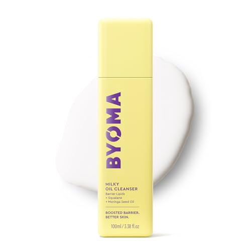 Byoma Milky Oil Cleanser Hydrating Facial Cleanser For Skin Barrier Repair TriCeramide 3.38 Fl Oz