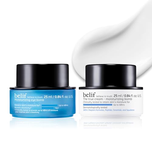 Belif Peptide Eye Bomb and Moisturizing Bomb Duo Firming AntiAging Eye Cream 50Ml