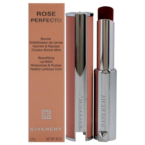 Givenchy Rose Perfecto Plumping Lip Balm N37 Rouge Graine For Women Lip 0.09 Oz