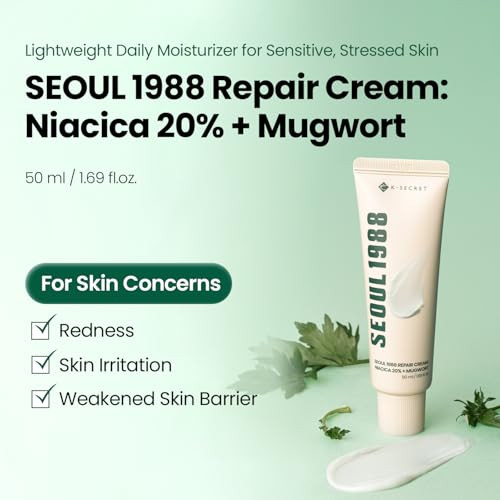 K-Secret KSecret Seoul 1988 Repair Cream Soothing Moisturizer With Niacinamide 5% And 50Ml