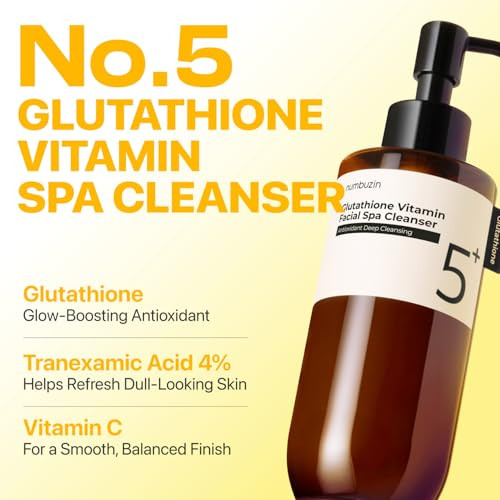 Numbuzin No.5 Cleansing Oil Glutathione and Vitamin C Cleanser For Pores Sebum 6.76 Fl Oz