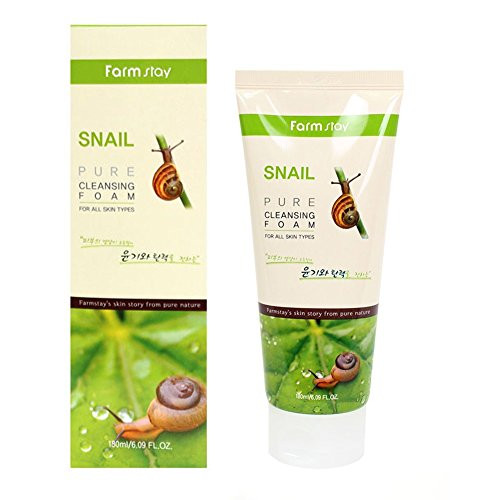 Farmstay Farm Stay Korean Pure Snail Foam Cleanser / 180Ml