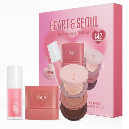 Kaja Heart and Seoul Best Of Kaja Eye Cheek and Lip Set Beauty Bento Eyeshadow Pale