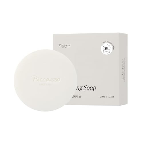 Piccasso Brush Cleaner Soap With Case and Cleaning Mat Solid Makeup Brush