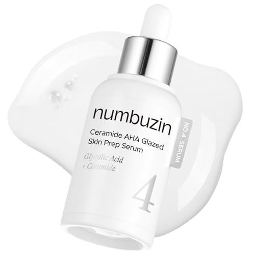 Numbuzin No.4 Ceramide Aha Pha Glazed Skin Prep Serum Gentle Exfoliating Serum 1.01 Fl Oz