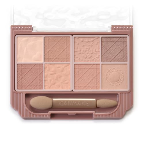 Canmake Petit Palette Eyes Matte Type Eyeshadow Palette W/Applicator Tip M01 Maple 0.07Oz 2G