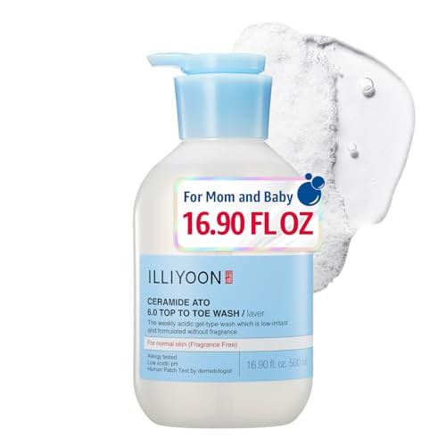 Illiyoon Ceramide Ato 6.0 Top To Toe Wash Mild Cleanser For Baby 16.9 Fl Oz