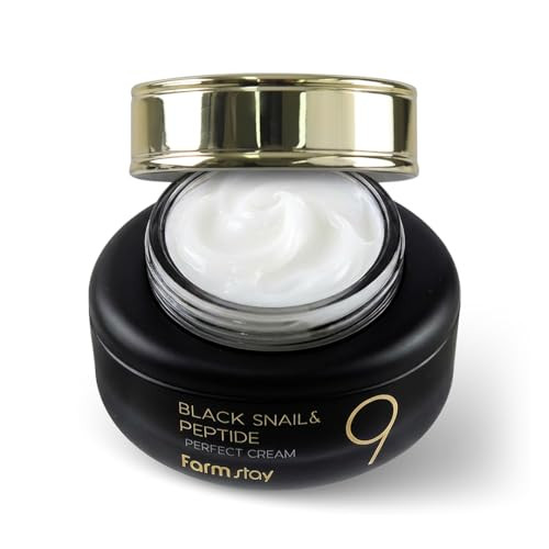 Farmstay Black Snail and Peptide 9 Perfect Cream Snail Mucin Moisturizer For 1.85 Fl. Oz