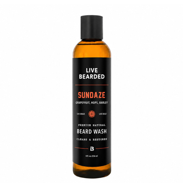 Live Bearded Beard Wash WaterBased Face Cleanser With AllNatural Ingredients For A Gentle 8 Fl Oz