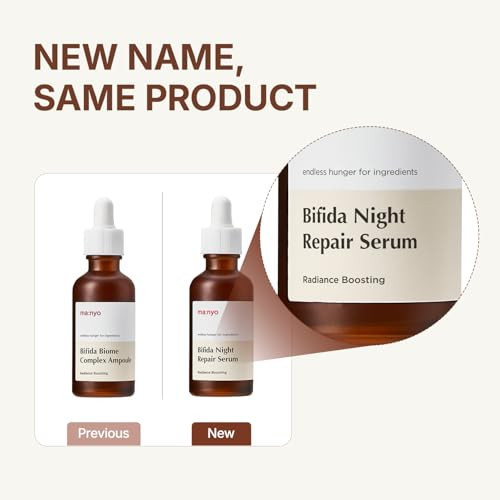 Ma:Nyo Manyo Bifida Biome Complex Ampoule Serum Night Serum Skin Rejuvenating And 1.7 Fl Oz