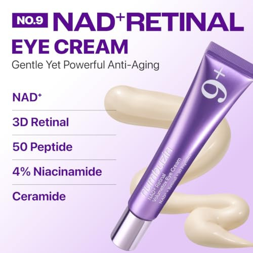 Numbuzin No.9 Nad+ Retinal Eye Cream For AntiAging Pore Minimizer Wrinkles Firmer 0.67 Fl. Oz