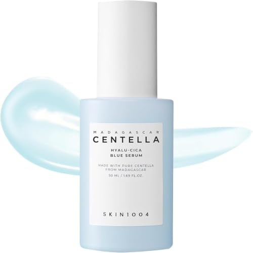Skin1004 HyaluCica Blue Serum Hydrating Face Serum With 5 Hyaluronic Acids and 1.69Fl.Oz