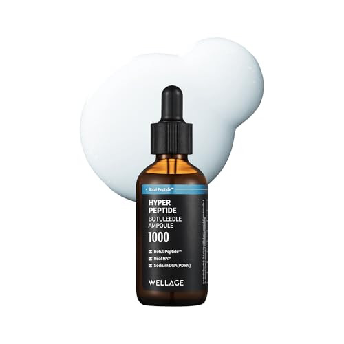 Wellage Hyper Peptide Botuleedle Ampoule Korean AntiAging Serum. Peptide Highly Pure Hyaluronic 1.69 Fl.Oz