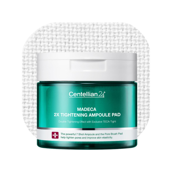 Centellian 24 Madeca Double Tightening Ampoule Pad X Pore Minimizer Hydrating and Exfoliating 5.58Fl Oz 60 Pcs