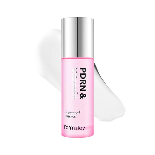 Farmstay Pdrn and Vitamin Advanced Essence Lightweight NonSticky Glow Boosting Hydrating Smoothing 1.69 Fl Oz