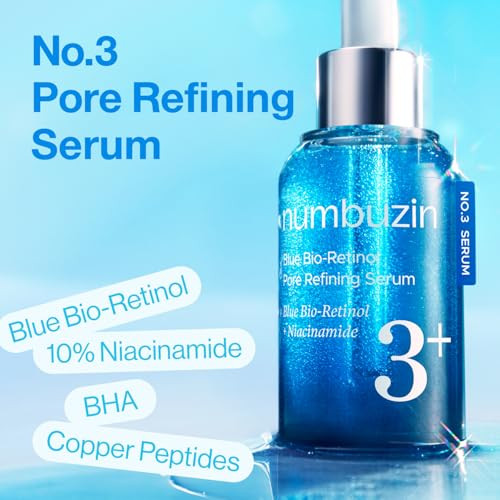Numbuzin No.3 Retinol Serum Blue BioRetinol Pore Refining Serum Retinol Beginner Tightening 30Ml