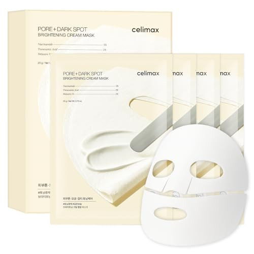 Celimax Pore+Dark Spot Cream Mask 4Ea NonSticky Sheet For Enlarged Pores With