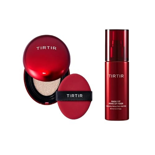 Tirtir Red Cushion Foundation 28N and Red Fixer