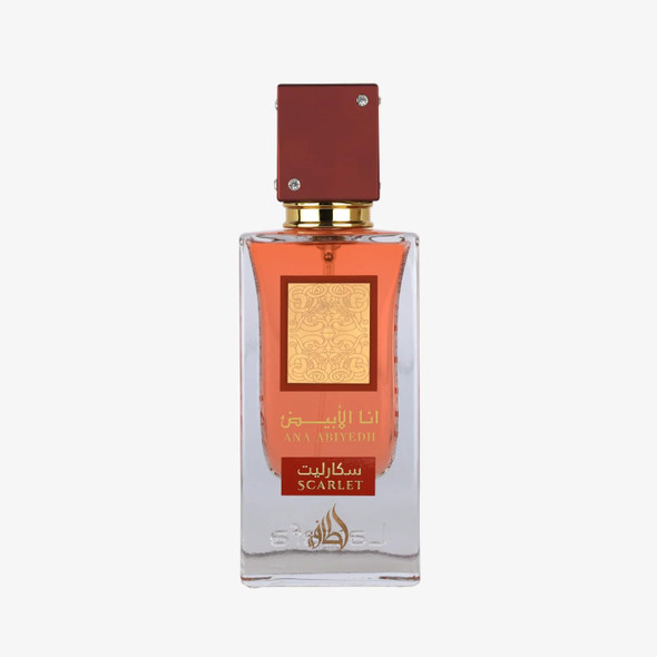 Lattafa Ana Abiyedh Scarlet Fruity Floral Spicy Sweet Eau De Parfum Spray 2.0 Ounce