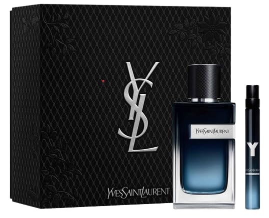 Yves Saint Laurent Y Men S Set Eau De Parfum and Travel Spray 3.4 Oz
