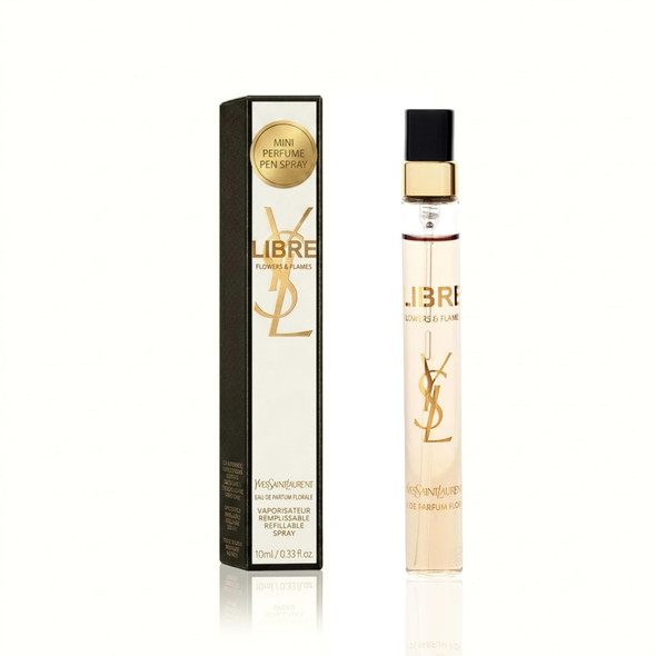 Yves Saint Laurent Libre Flowers and Flames Eau De Parfum Florale Spray For Women 0.33 Fl Oz