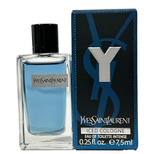 Yves Saint Laurent Ysl Y Iced Cologne Men Perfume Parfum Mini Edp Splash On 7.5 Ml
