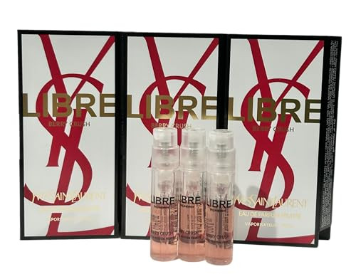 Yves Saint Laurent Ysl Libre Berry Crush Sample Women Perfume Spray Trial Size Partially 1.2 Ml Set Of 3