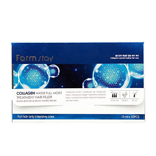 Farmstay Collagen Water Full Moist Treatment Hair Filler Hydrating Haircare Product Serum 10 Pc