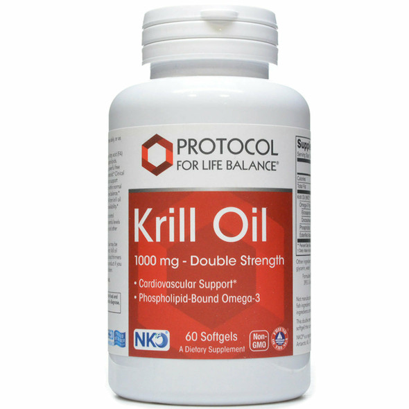 Neptune Krill Oil 1000 mg 60 softgels by Protocol For Life Balance
