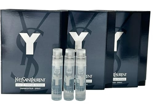 Yves Saint Laurent Ysl Y Intense Men Sample Perfume Edp Parfum Intense Spray Trial 1.2 Ml Set Of 3