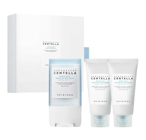 Skin1004 Skin 1004 Hyalu Cica Sunsational Kit. Madagascar Centella HyaluCica SilkyFit Sun