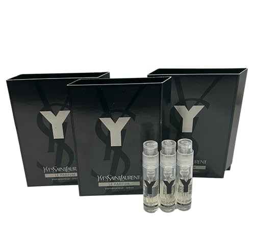 Yves Saint Laurent Ysl Y Le Parfum Men Sample Perfume Spray Trial Size Partially 1.2 Ml Set Of 3