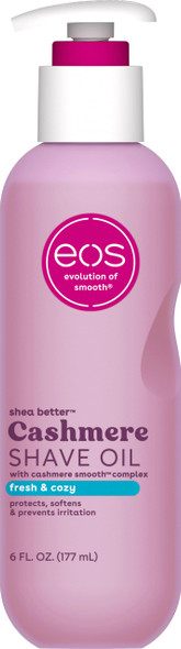 Eos Cashmere Shave Oil Fresh and Cozy Moisturizing Shave Oil With Shea 6 Fl Oz