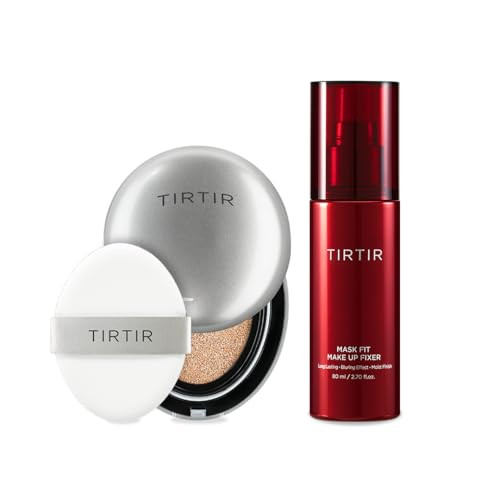 Tirtir Silver Cushion Foundation 21N and Red Fixer